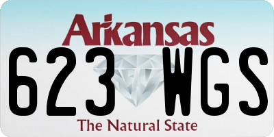 AR license plate 623WGS