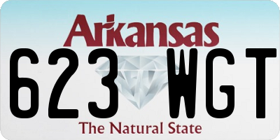 AR license plate 623WGT