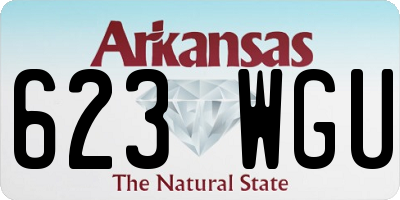 AR license plate 623WGU