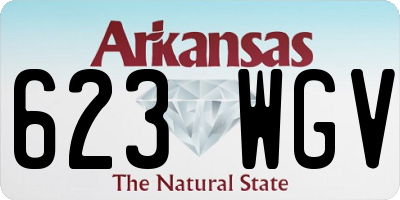AR license plate 623WGV