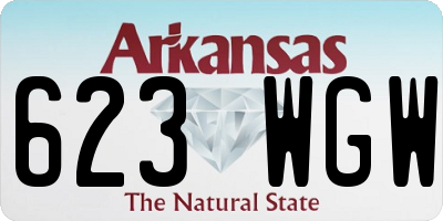 AR license plate 623WGW