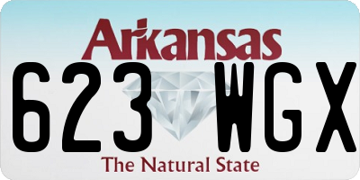 AR license plate 623WGX