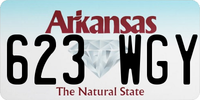 AR license plate 623WGY