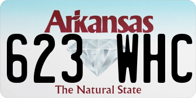 AR license plate 623WHC