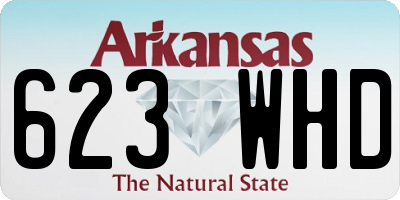 AR license plate 623WHD