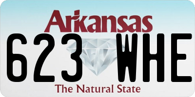AR license plate 623WHE