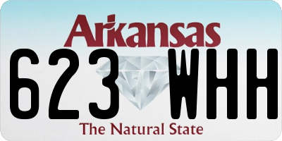 AR license plate 623WHH