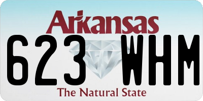 AR license plate 623WHM