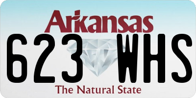 AR license plate 623WHS