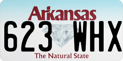 AR license plate 623WHX