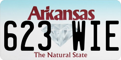 AR license plate 623WIE