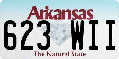 AR license plate 623WII