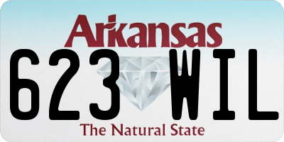 AR license plate 623WIL