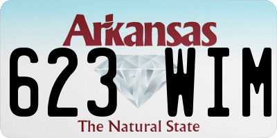 AR license plate 623WIM