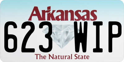 AR license plate 623WIP