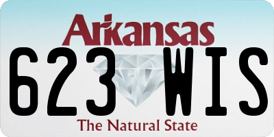 AR license plate 623WIS