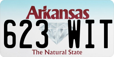 AR license plate 623WIT