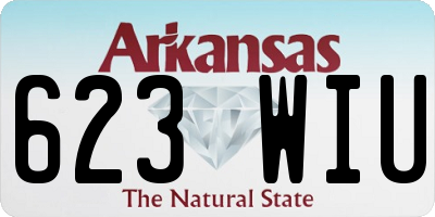 AR license plate 623WIU