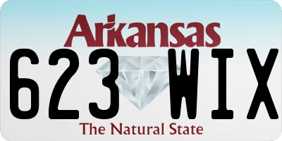AR license plate 623WIX
