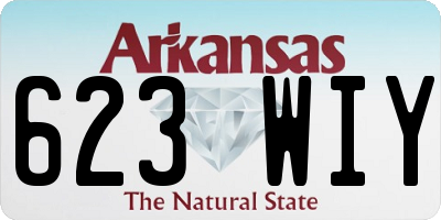 AR license plate 623WIY