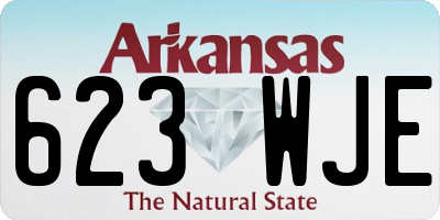 AR license plate 623WJE