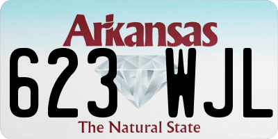 AR license plate 623WJL