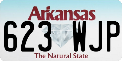 AR license plate 623WJP