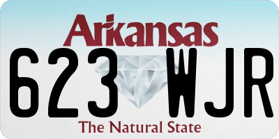 AR license plate 623WJR