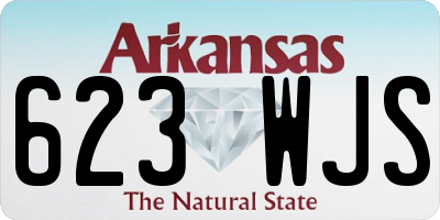 AR license plate 623WJS