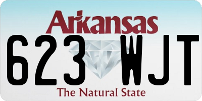 AR license plate 623WJT