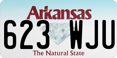 AR license plate 623WJU
