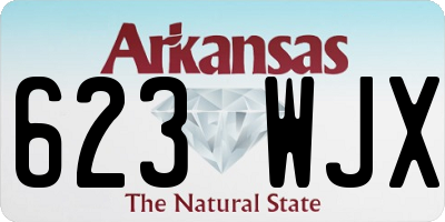 AR license plate 623WJX