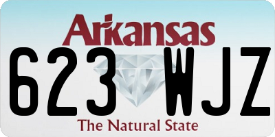 AR license plate 623WJZ
