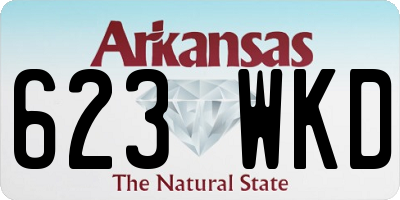AR license plate 623WKD