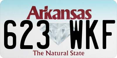 AR license plate 623WKF