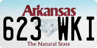 AR license plate 623WKI