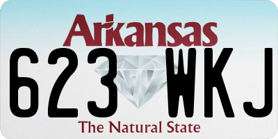 AR license plate 623WKJ