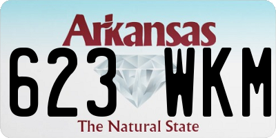 AR license plate 623WKM