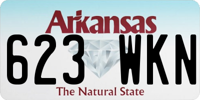 AR license plate 623WKN
