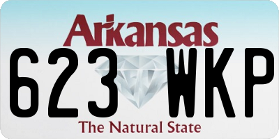 AR license plate 623WKP