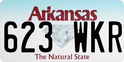 AR license plate 623WKR