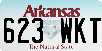 AR license plate 623WKT