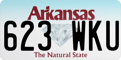 AR license plate 623WKU