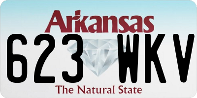 AR license plate 623WKV