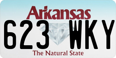 AR license plate 623WKY