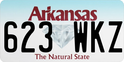 AR license plate 623WKZ