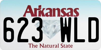 AR license plate 623WLD