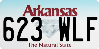 AR license plate 623WLF