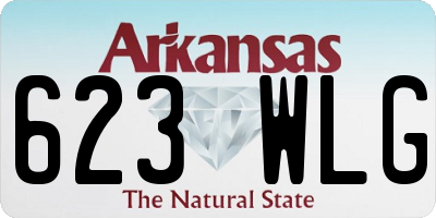 AR license plate 623WLG
