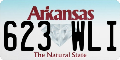 AR license plate 623WLI